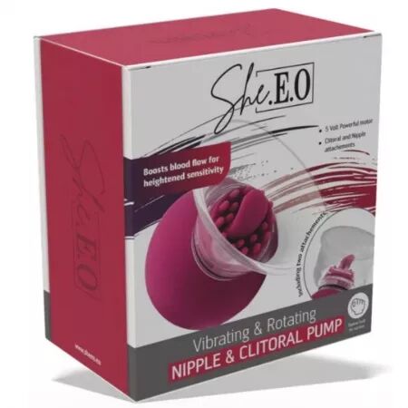 SHE.E.O - POMPE VIBRANTE ET ROTATIVE POUR LES T&Eacute;TONS ET LE CLITORIS