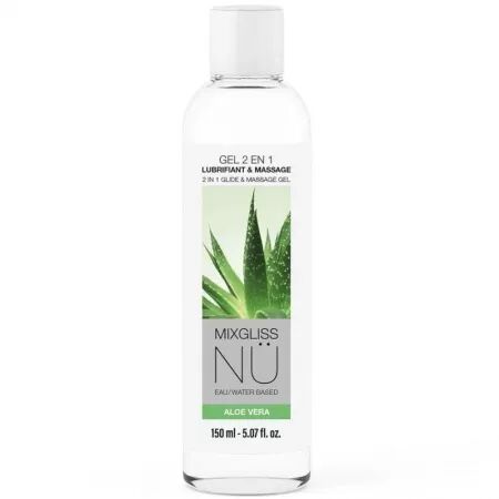 MIXGLISS - GEL LUBRIFIANT ET DE MASSAGE 2 EN 1 &Agrave; BASE D'EAU NURU &Agrave; L'ALOE VERA 150 ML
