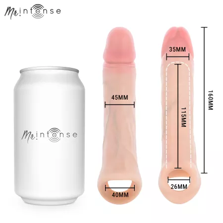 MR INTENSE - ARNOLD L MANCHON P&Eacute;NIS VIBRANT ULTRA-R&Eacute;ALISTE AVEC T&Eacute;L&Eacute;COMMANDE 16 CM -&Oslash;- 4,5 CM