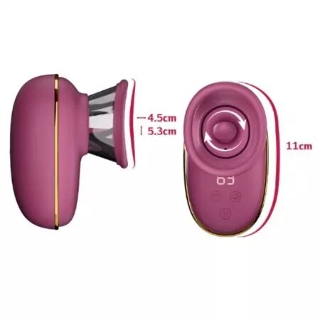 SHE.E.O - POMPE DE STIMULATION CLITORIALE AUTOMATIQUE AVEC EFFET DE L&Eacute;CHAGE (VIOLET)