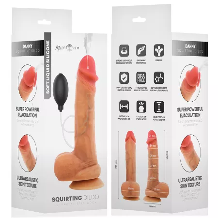 MR INTENSE - DANNY, P&Eacute;NIS ULTRA-R&Eacute;ALISTE AVEC &Eacute;JACULATION ET TESTICULES, 20,5 CM -&Oslash;- 4 CM