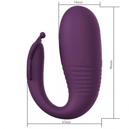 PRETTY LOVE - VIBRATEUR ?UF &Agrave; PROFONDEUR KLAY CONTR&Ocirc;L&Eacute; PAR APPLICATION VIOLET