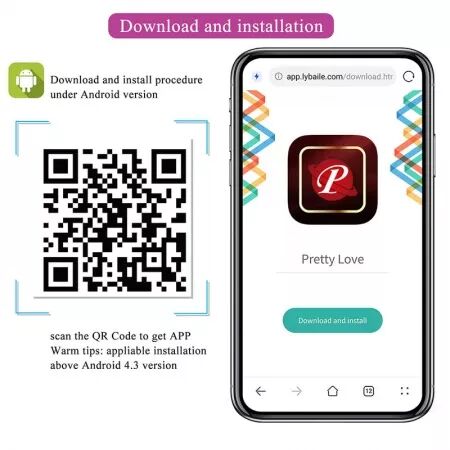 PRETTY LOVE - VIBRATEUR ?UF &Agrave; PROFONDEUR KLAY CONTR&Ocirc;L&Eacute; PAR APPLICATION VIOLET
