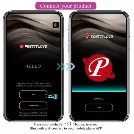 PRETTY LOVE - VIBRATEUR ?UF &Agrave; PROFONDEUR KLAY CONTR&Ocirc;L&Eacute; PAR APPLICATION VIOLET