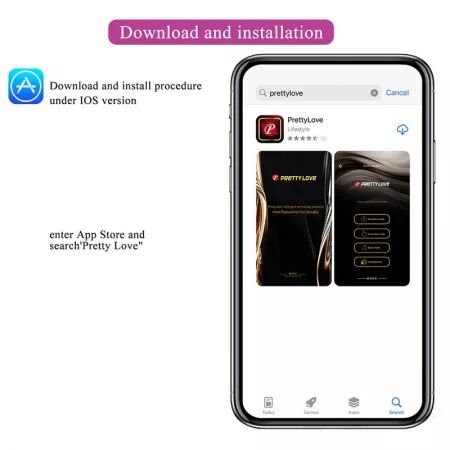 PRETTY LOVE - VIBRATEUR ?UF &Agrave; PROFONDEUR KLAY CONTR&Ocirc;L&Eacute; PAR APPLICATION VIOLET