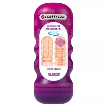 PRETTY LOVE - MASTURBATEUR LISSANT VAGINAL AVEC VENTOUSE ET TEXTURES INTERNES