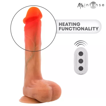 MR INTENSE - BRADLEY VIBRATEUR AVEC EFFET CHAUFFANT ET T&Eacute;L&Eacute;COMMANDE 21 CM -&Oslash;- 4,2 CM
