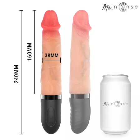 MR INTENSE - JEAN VIBRATEUR HAUT ET BAS AVEC EFFET CHAUFFANT 24 CM -&Oslash;- 3,8 CM