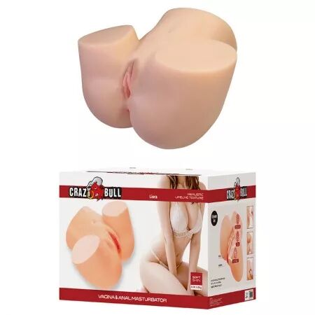 CRAZY BULL - LIORA XXL MASTURBATEUR VIBRANT DOUBLE VAGINAL ET ANAL
