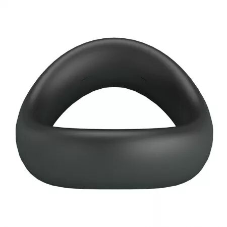 CRAZY BULL - VALEN ANNEAU P&Eacute;NAL ERGONOMIQUE EN SILICONE NOIR