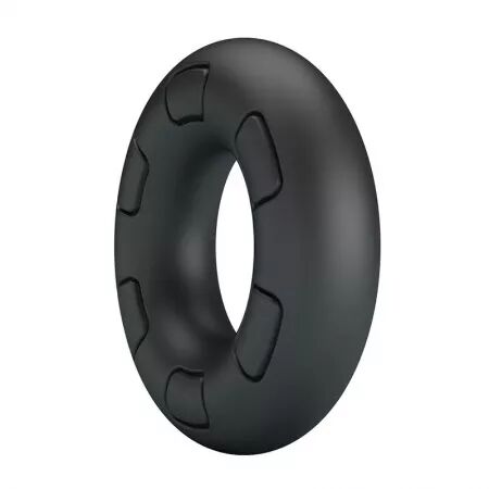 CRAZY BULL - ANNEAU P&Eacute;NAL EN SILICONE SUPER DOUX BERTRAM NOIR