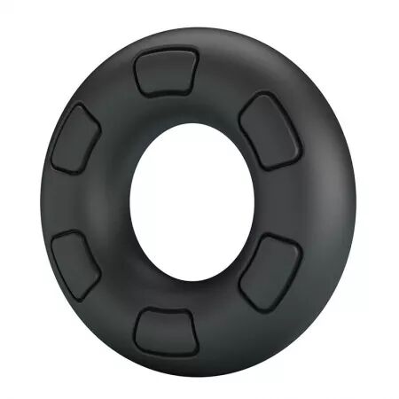 CRAZY BULL - ANNEAU P&Eacute;NAL EN SILICONE SUPER DOUX BERTRAM NOIR
