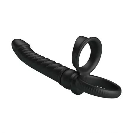 PRETTY LOVE - VIBRATEUR ANAL MERRITT AVEC ANNEAU ET VIBRATION NOIR