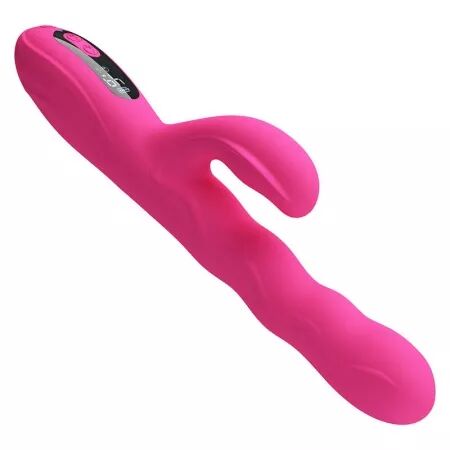 PRETTY LOVE - VIBRATEUR LAPIN MULTIFONCTION WINTERS AVEC AFFICHAGE LED ROSE