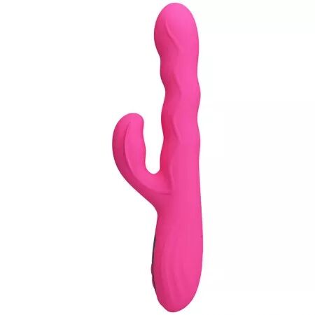 PRETTY LOVE - VIBRATEUR LAPIN MULTIFONCTION WINTERS AVEC AFFICHAGE LED ROSE