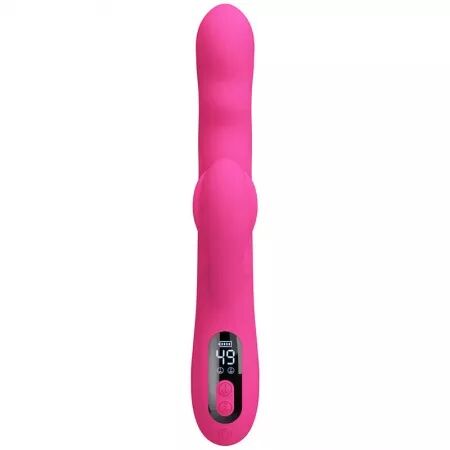 PRETTY LOVE - VIBRATEUR LAPIN MULTIFONCTION WINTERS AVEC AFFICHAGE LED ROSE
