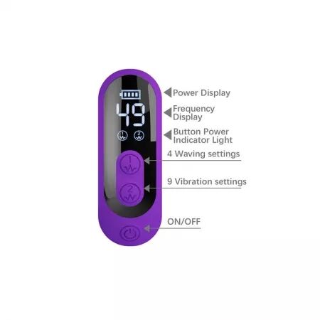 PRETTY LOVE - VIBRATEUR LAPIN SABIEN AVEC STIMULATION PAR TAPOTEMENTS ET LED VIOLETTE