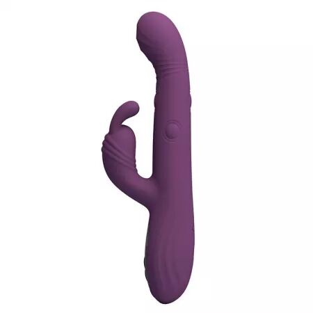 PRETTY LOVE - DEE VIBRATEUR LAPIN MULTIFONCTION OSCILLANT ET &Agrave; PERCUSSION VIOLET