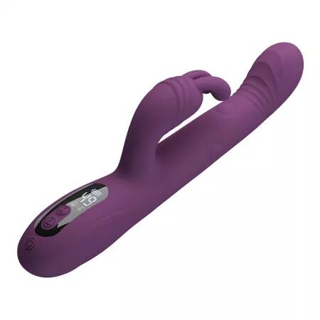 PRETTY LOVE - DEE VIBRATEUR LAPIN MULTIFONCTION OSCILLANT ET &Agrave; PERCUSSION VIOLET