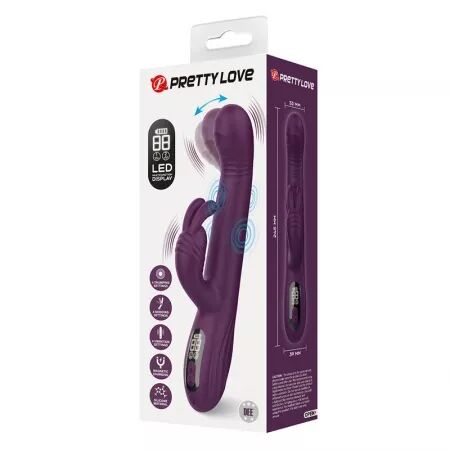 PRETTY LOVE - DEE VIBRATEUR LAPIN MULTIFONCTION OSCILLANT ET &Agrave; PERCUSSION VIOLET