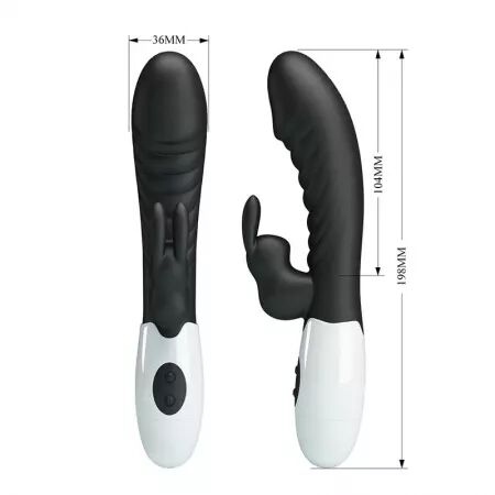 PRETTY LOVE - VIBRATEUR LAPIN NAUGHTY BUNNY 30 FONCTIONS NOIR
