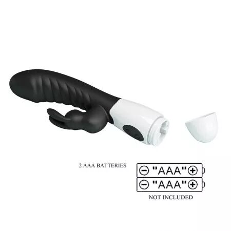 PRETTY LOVE - VIBRATEUR LAPIN NAUGHTY BUNNY 30 FONCTIONS NOIR