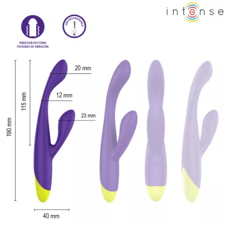 INTENSE - STIMULATEUR LAPIN RECHARGEABLE PAOLO POUR LE POINT G ET LE CLITORIS