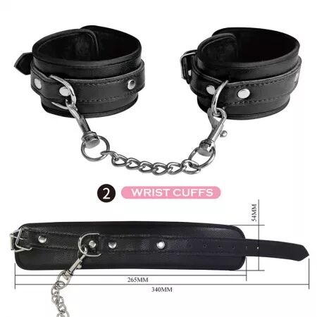 PRETTY LOVE - KIT BDSM 8 PI&Egrave;CES NOIR