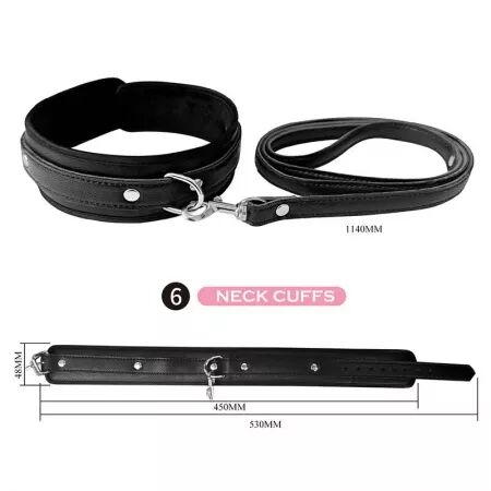 PRETTY LOVE - KIT BDSM 8 PI&Egrave;CES NOIR
