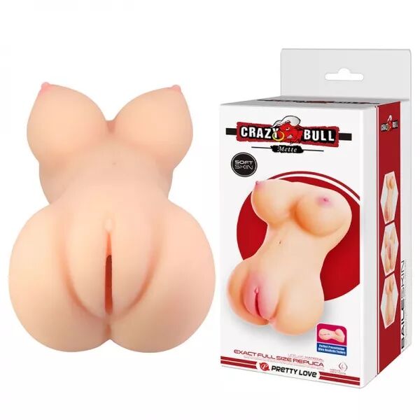 CRAZY BULL - METTE MASTURBATEUR R�ALISTE AVEC FESSES ET VAGIN EN CHAIR