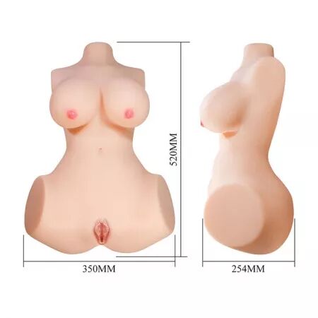 CRAZY BULL - ANNIE XXL MASTURBATEUR VAGINAL ET ANAL AVEC PEAU DE SEINS