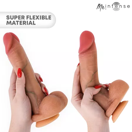 MR INTENSE - GARY L P&Eacute;NIS EN SILICONE ULTRA-R&Eacute;ALISTE AVEC TESTICULES 23 CM - &Oslash; 4,7 CM