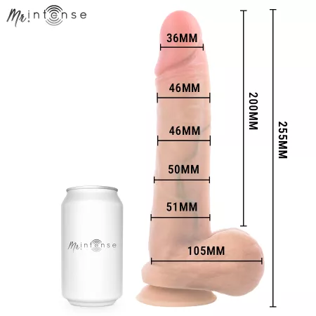 MR INTENSE - GARY XL P&Eacute;NIS EN SILICONE ULTRA-R&Eacute;ALISTE AVEC TESTICULES 25,5 CM -&Oslash;- 5,1 CM