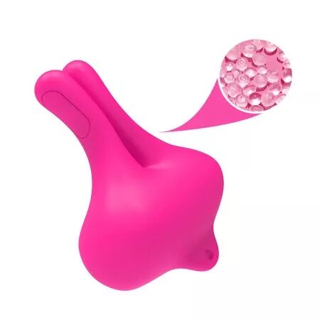 ARMONY - PINCES &Agrave; T&Eacute;TONS MAGN&Eacute;TIQUES VIBRATOIRES EN FORME DE LAPIN ROSE