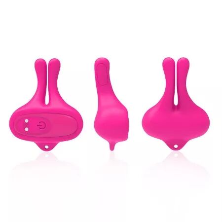 ARMONY - PINCES &Agrave; T&Eacute;TONS MAGN&Eacute;TIQUES VIBRATOIRES EN FORME DE LAPIN ROSE