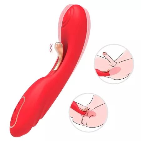 ARMONY - VIBRATEUR &Agrave; LANGUE OSCILLANTE ROUGE