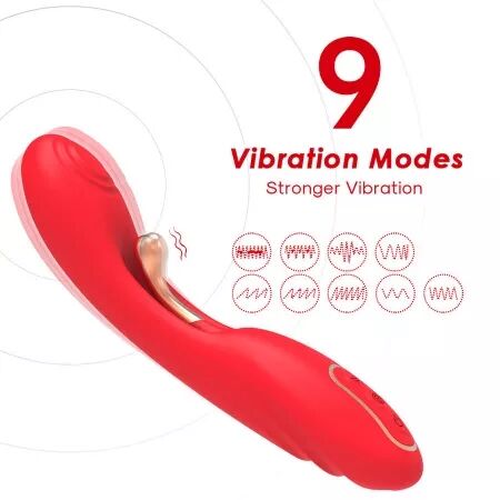 ARMONY - VIBRATEUR &Agrave; LANGUE OSCILLANTE ROUGE