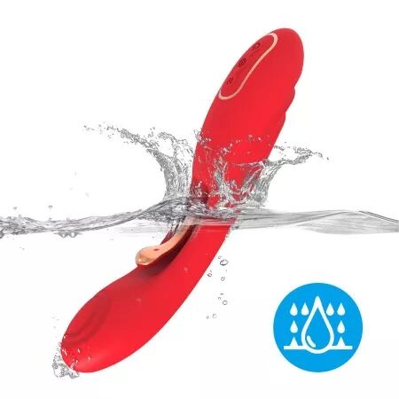 ARMONY - VIBRATEUR &Agrave; LANGUE OSCILLANTE ROUGE