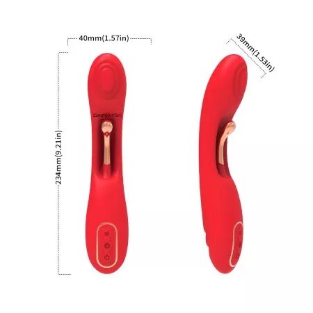 ARMONY - VIBRATEUR &Agrave; LANGUE OSCILLANTE ROUGE