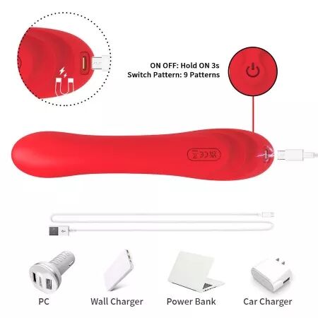 ARMONY - VIBRATEUR &Agrave; LANGUE OSCILLANTE ROUGE