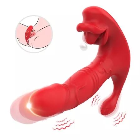 ARMONY - VIBRATEUR ANAL CULOTTE STIMULATEUR POINT C ET G T&Eacute;L&Eacute;COMMANDE ROUGE