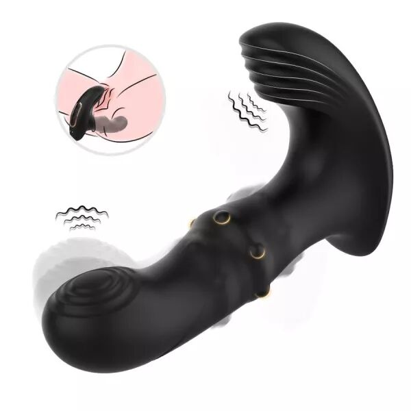 ARMONY - VIBRATEUR DE PROSTATE ANAL AVEC T�L�COMMANDE NOIR