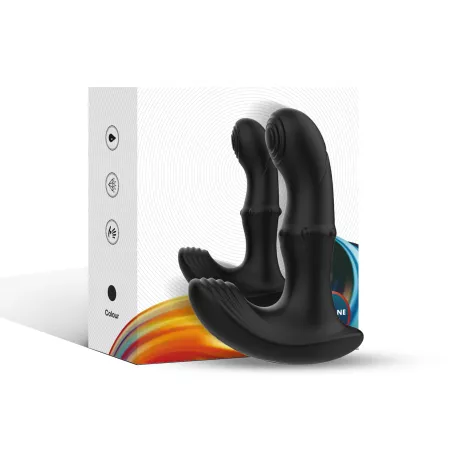 ARMONY - VIBRATEUR DE PROSTATE ANAL AVEC T&Eacute;L&Eacute;COMMANDE NOIR