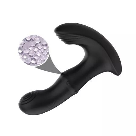 ARMONY - VIBRATEUR DE PROSTATE ANAL AVEC T&Eacute;L&Eacute;COMMANDE NOIR