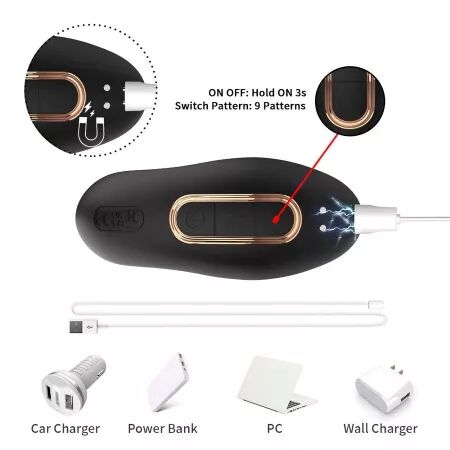 ARMONY - VIBRATEUR DE PROSTATE ANAL AVEC T&Eacute;L&Eacute;COMMANDE NOIR