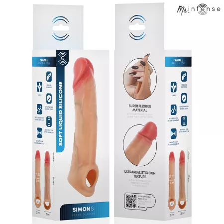 MR INTENSE - SIMON S PROTECTION P&Eacute;NALE EN SILICONE 13 CM -&Oslash;- 4 CM