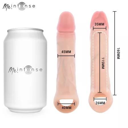 MR INTENSE - SIMON L PROTECTION P&Eacute;NALE EN SILICONE 16 CM -&Oslash;- 4,5 CM