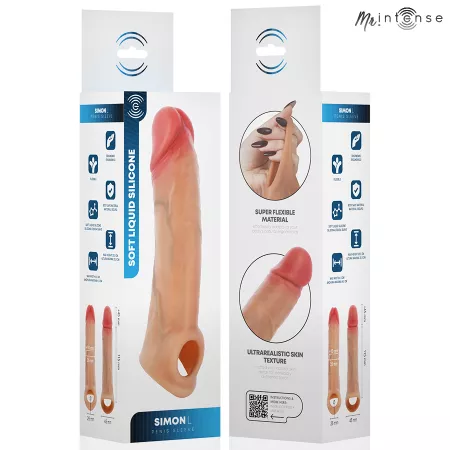 MR INTENSE - SIMON L PROTECTION P&Eacute;NALE EN SILICONE 16 CM -&Oslash;- 4,5 CM