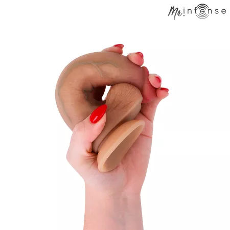 MR INTENSE - BRUCE S GODEMICHET EN SILICONE AVEC TESTICULES 17,8 CM -&Oslash;- 4 CM