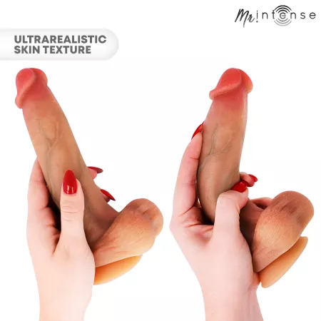 MR INTENSE - BRUCE M GODE EN SILICONE AVEC TESTICULES 20 CM -&Oslash;- 4,5 CM